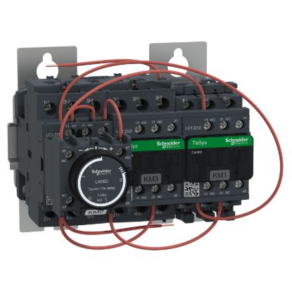 Picture of Star Delta Starter, TeSys D, TeSys Deca, 3 x 3P (3 NO), 32A, 24VAC 50/60Hz coil