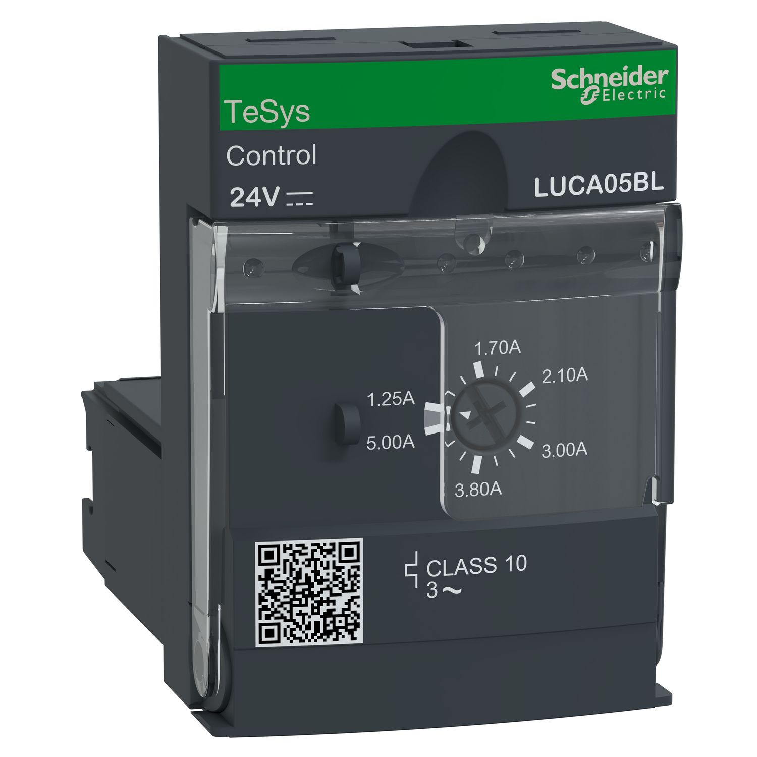 Picture of Standard control unit, TeSys Ultra, 3P, 1.25 to 5A, 690VAC, thermal magnetic protection, class 10, 24VDC coil