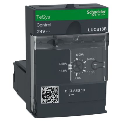 Picture of Advanced control unit, TeSys Ultra, 3P, 4.5 to 18A, 690VAC, protection & diagnostic, class 10, 24VAC coil