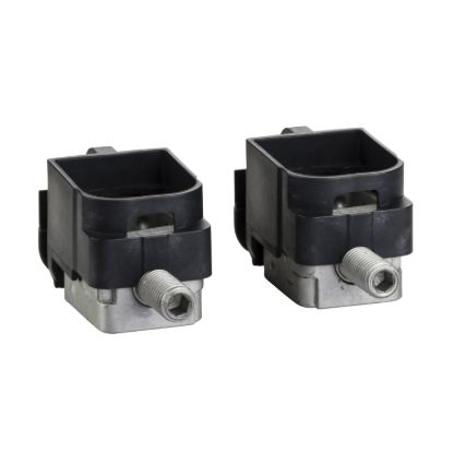 Picture of Steel bare cable connectors, ComPacT NSX, for 1 cable 1.5mm² to 95mm², 160A, set of 2 parts