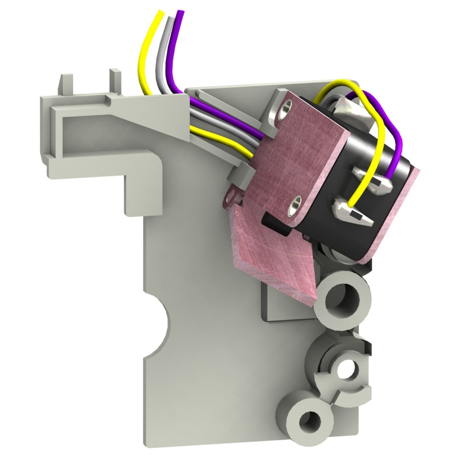 Picture of standard early break contact, ComPact NSX100 to NSX250, rotary handle position CAO, 1 changeover contact type