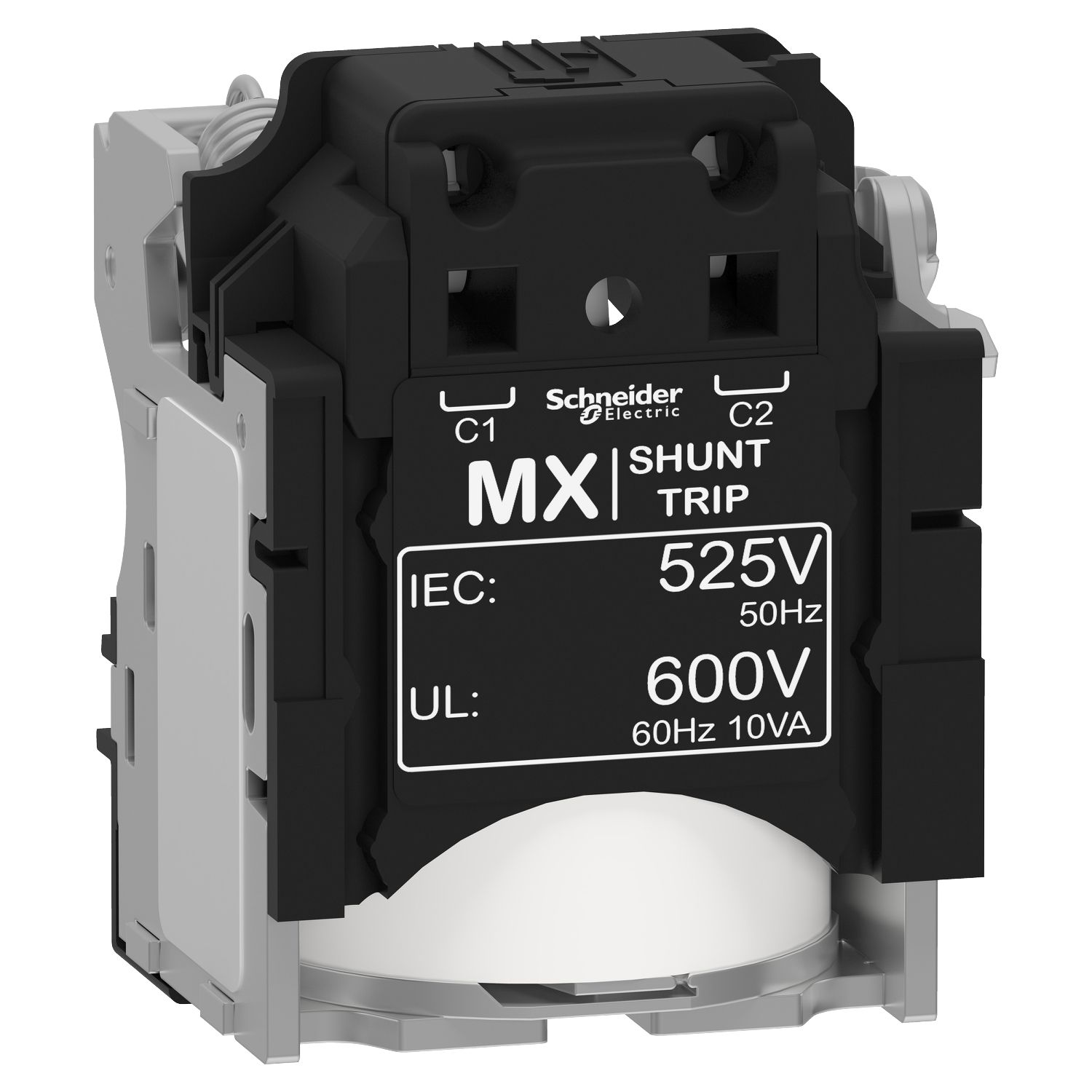 Picture of Shunt trip release MX, ComPacT NSX, 525VAC 50Hz, 600VAC 60Hz, screwless spring terminal connections