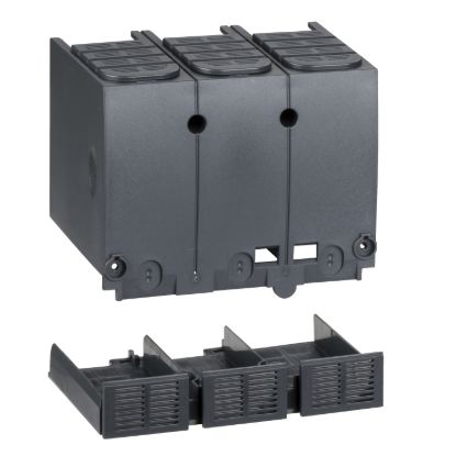 Picture of Terminal shield, ComPacT NSX100/160/250 DC, 3P, upstream/downstream, series connection of poles