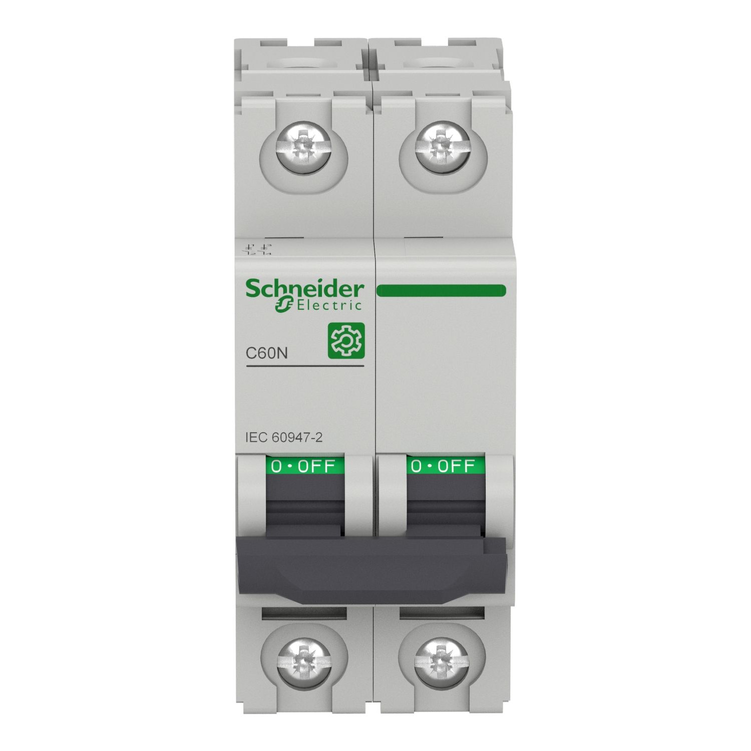 Picture of Miniature circuit breaker (MCB), Multi9 C60N, 2P, 6A, C curve, 10kA (IEC/EN 60947-2)