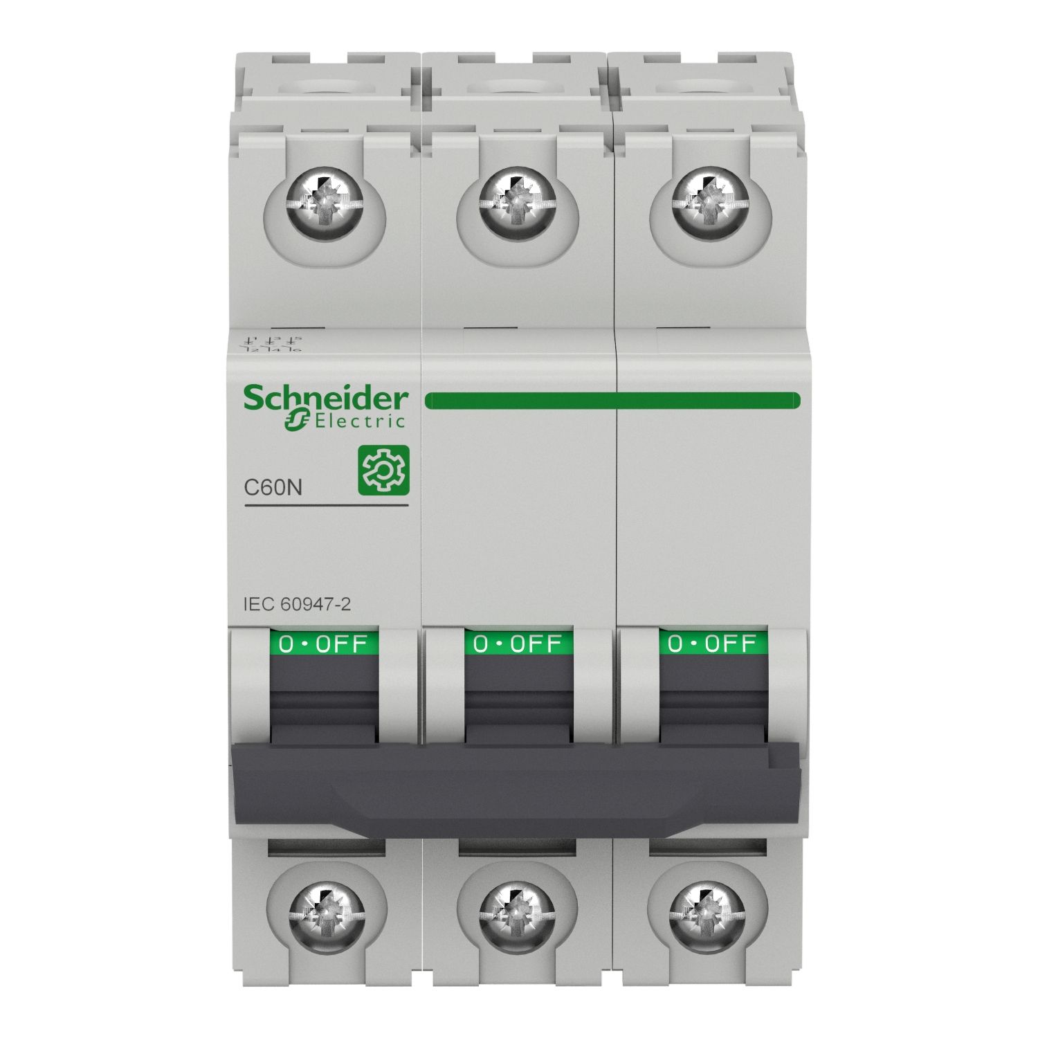 Picture of Miniature circuit breaker (MCB), Multi9 C60N, 3P, 20A, C curve, 10kA (IEC/EN 60947-2)