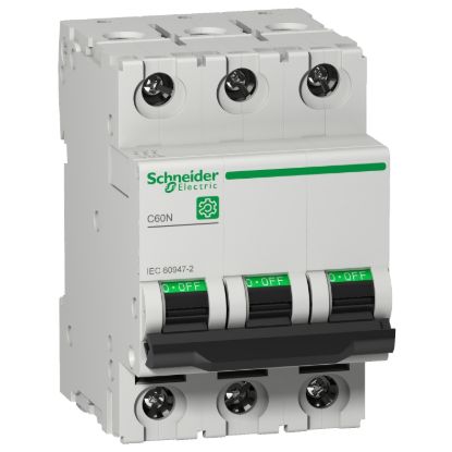 Picture of Miniature circuit breaker (MCB), Multi9 C60N, 3P, 40A, C curve, 10kA (IEC/EN 60947-2)
