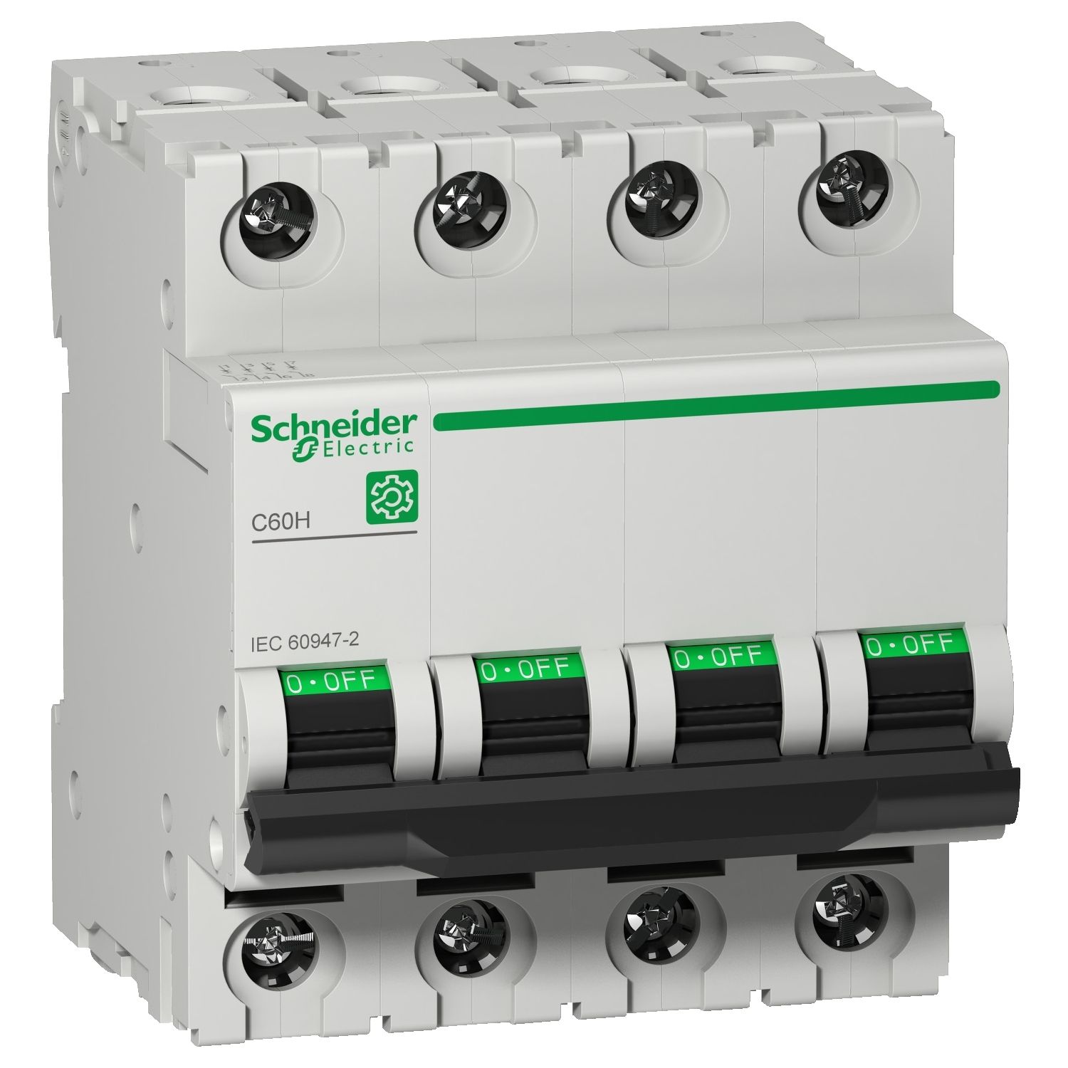 Picture of Miniature circuit breaker (MCB), Multi9 C60H, 4P, 6A, C curve, 15kA (IEC/EN 60947-2)