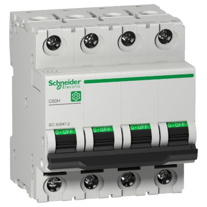 Picture of Miniature circuit breaker (MCB), Multi9 C60H, 4P, 25A, C curve, 15kA (IEC/EN 60947-2)