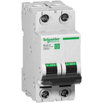 Picture of Miniature circuit breaker (MCB), Multi9 C60SP, 2P, 20A, D curve, 10kA (UL1077), 10kA (IEC/EN 60947-2)