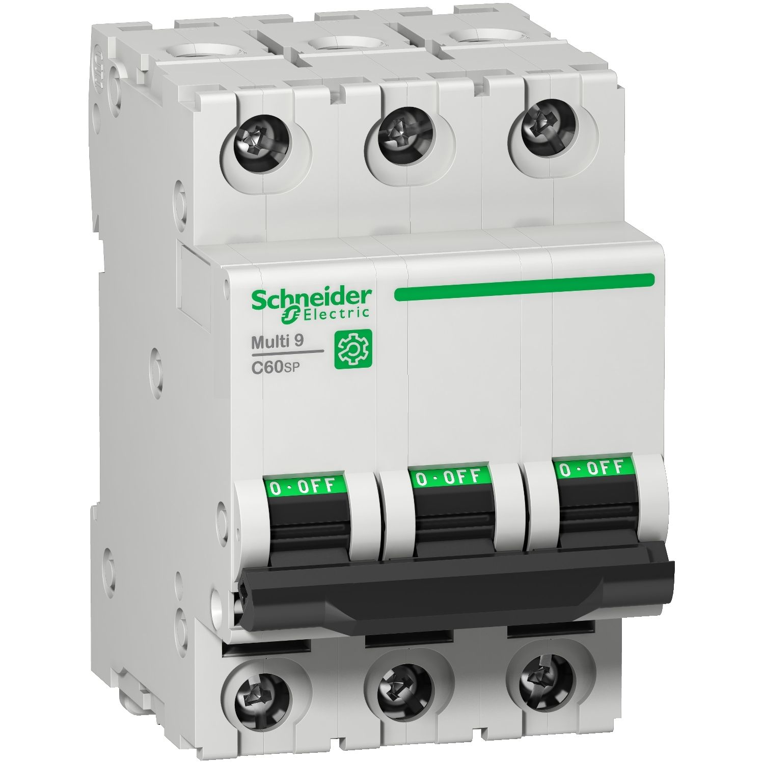 Picture of Miniature circuit breaker (MCB), Multi9 C60SP, 3P, 25A, D curve, 10kA (UL1077), 10kA (IEC/EN 60947-2)