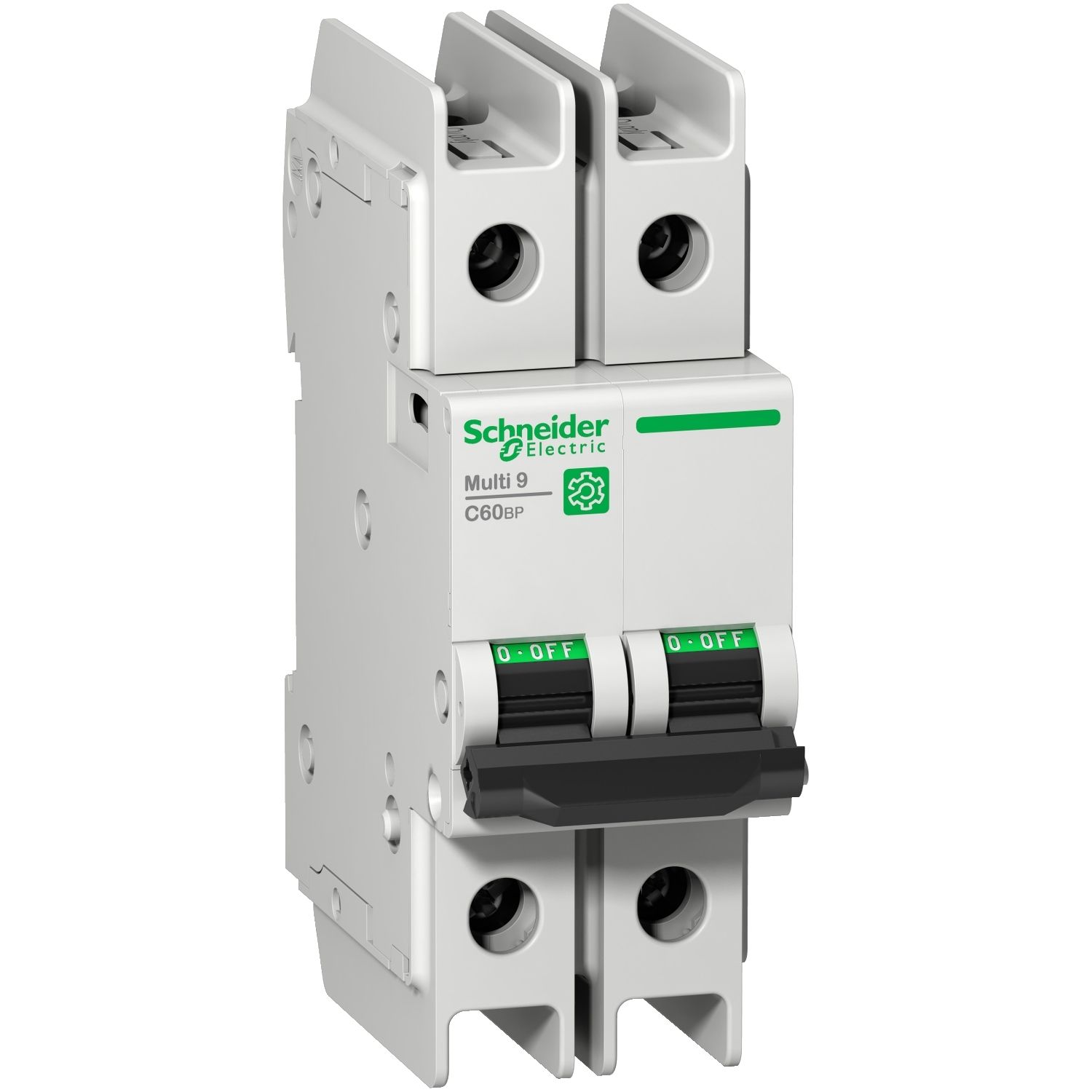Picture of Miniature circuit breaker (MCB), Multi9 C60BP, 2P, 1A, C curve, 10kA (UL489), 10kA (IEC/EN 60947-2)