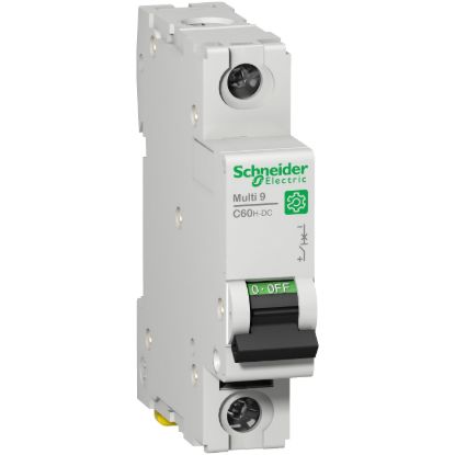 Picture of Miniature circuit breaker (MCB), Multi9 C60H-DC, 1P, 2A, C curve, 5kA (UL 1077), 6kA (IEC/EN 60947-2)