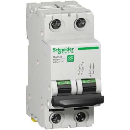 Picture of Miniature circuit breaker (MCB), Multi9 C60H-DC, 2P, 16A, C curve, 5kA (UL1077), 6kA (IEC/EN 60947-2)