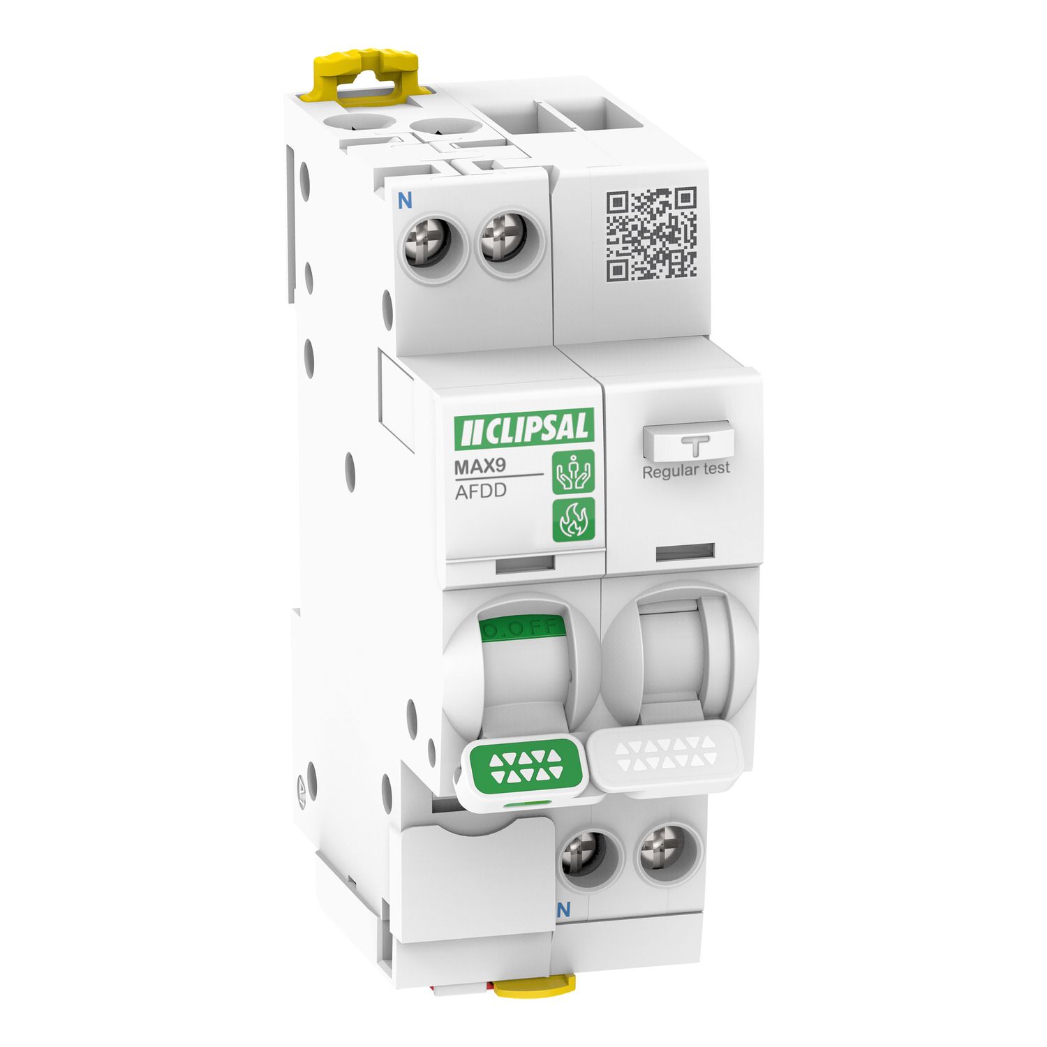Picture of Arc Fault Detection (AFDD+RCBO), MAX9, 1P+N, 25A, 30mA, C Curve, 6000A, A Type, All-in-one