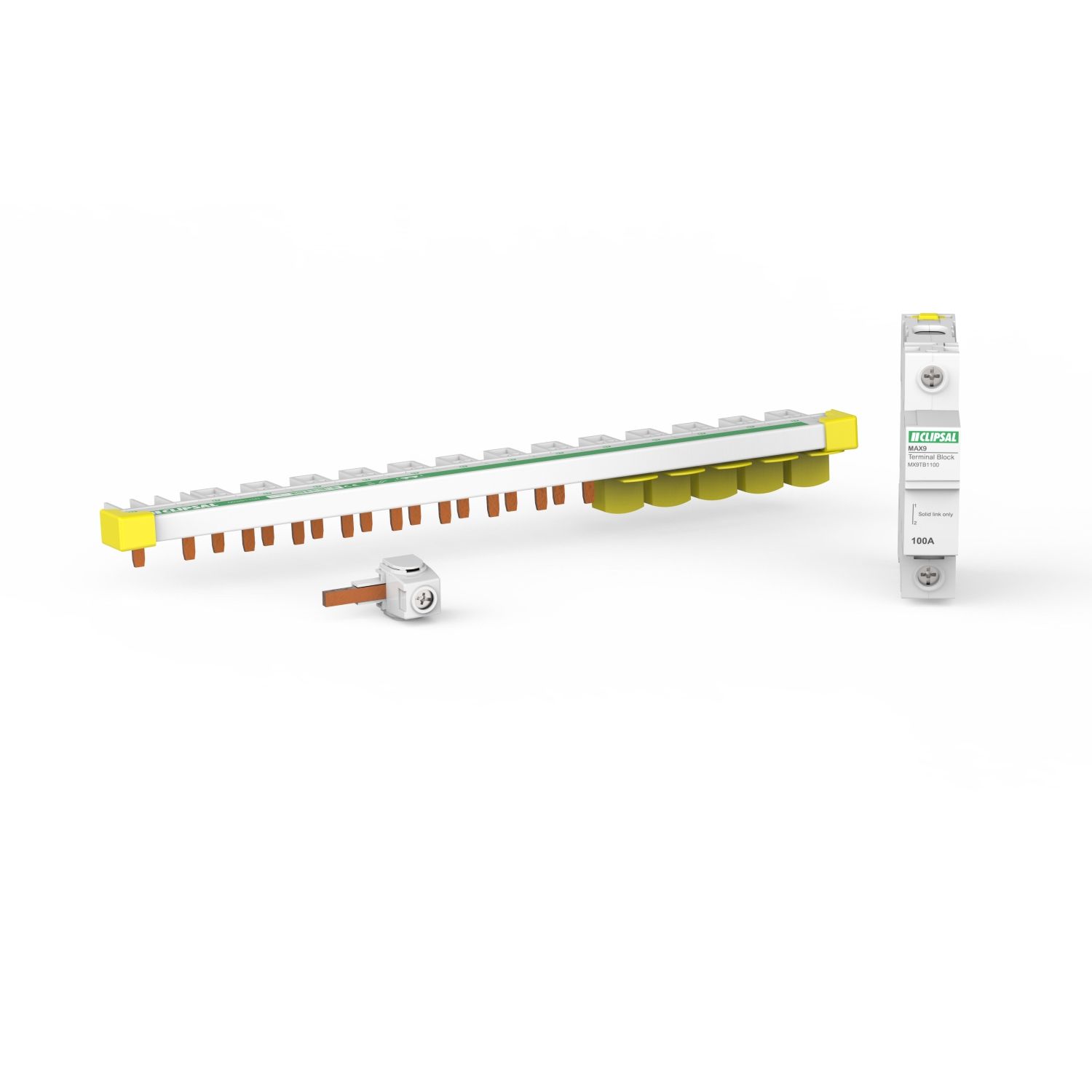 Picture of MAXBAR Top Feed, MAX9, 1P+N, 15 Modules, 100 A with N Block and Accessories