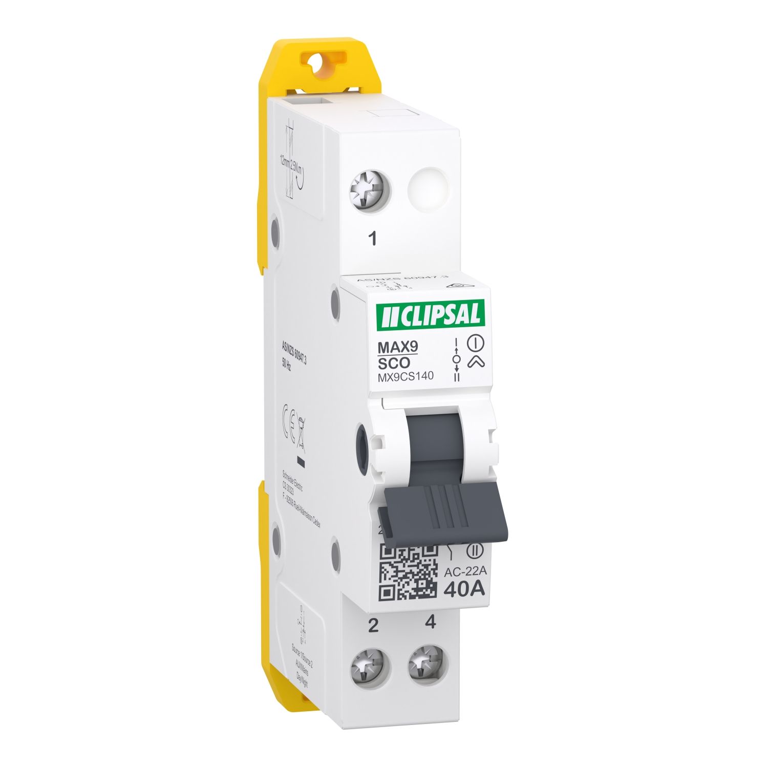 Picture of Changeover switch, MAX9, 1P, 40A, 230/240VAC