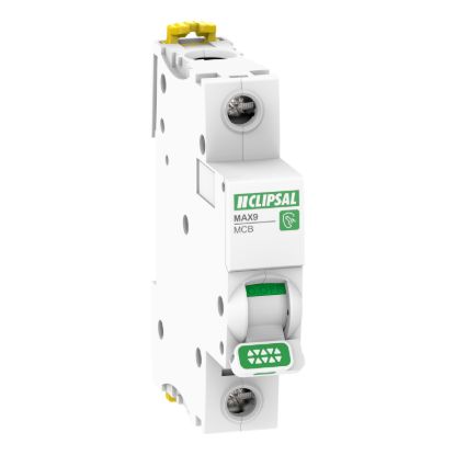 Picture of Miniature Circuit-Breaker (MCB), MAX9, 1P, 2A, C Curve, 6000A, 240/415V, Distribution
