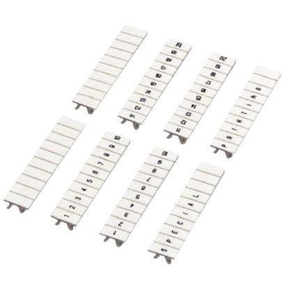 Picture of Marking strip, Linergy TR, clip in type, 5mm, 100 characters 1 to 100, printed horizontal, numeric, set of 10