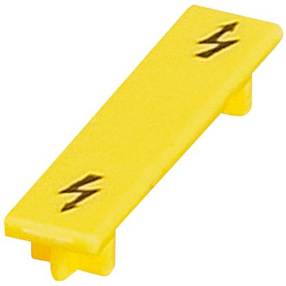 Picture of Warning label, Linergy TR terminals blocks, for 2.5mmÂ² screw terminal blocks, yellow