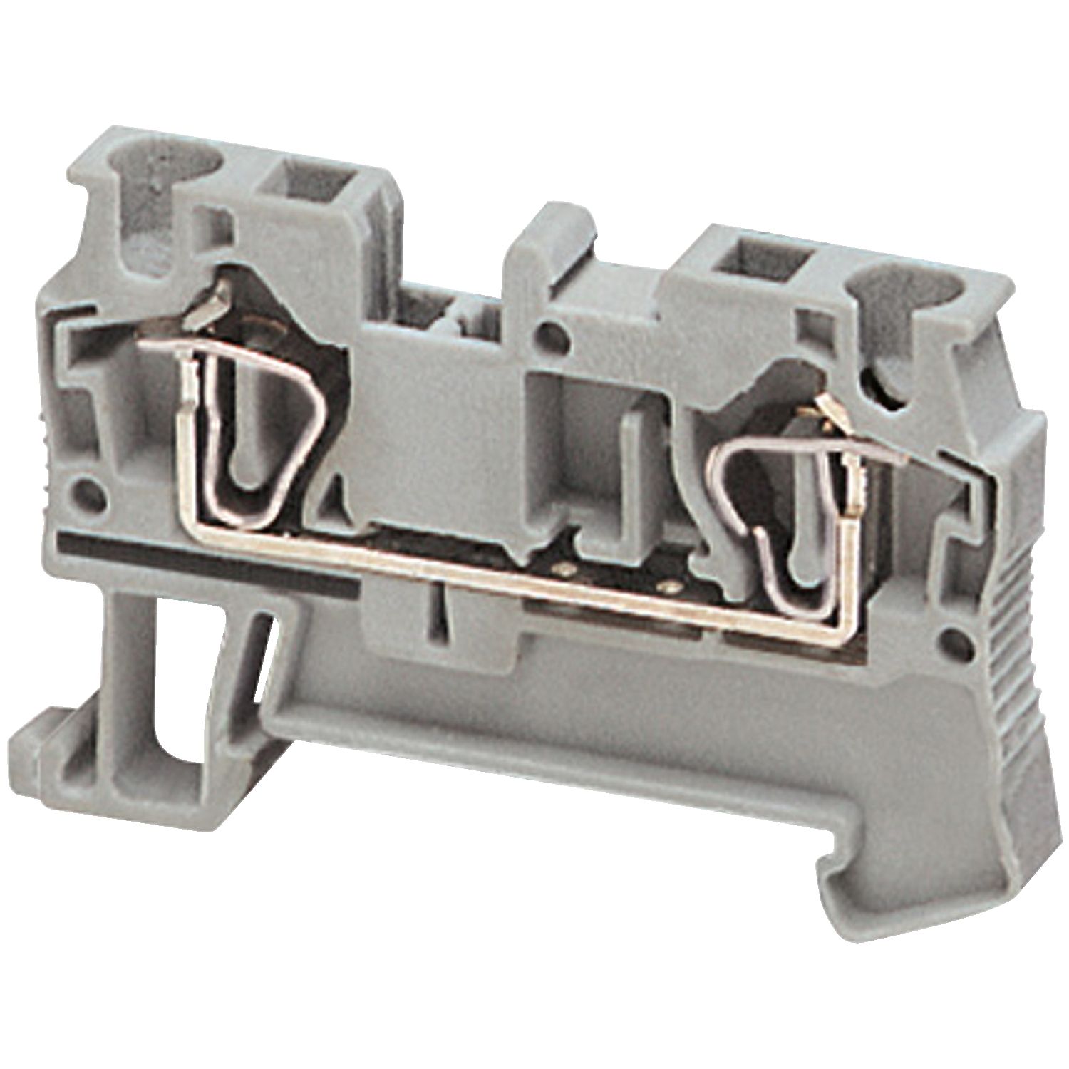 Picture of Terminal block, Linergy, Linergy TR, spring type, feed through, 2 points, 4mm², grey, set of 50