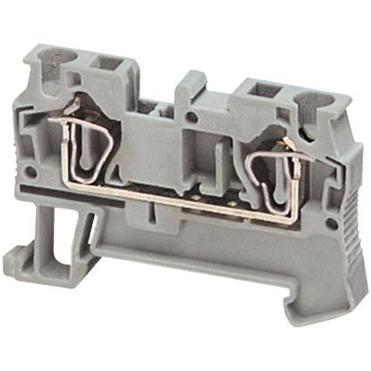 Picture of Terminal block, Linergy, Linergy TR, spring type, feed through, 2 points, 4mm², grey, set of 50