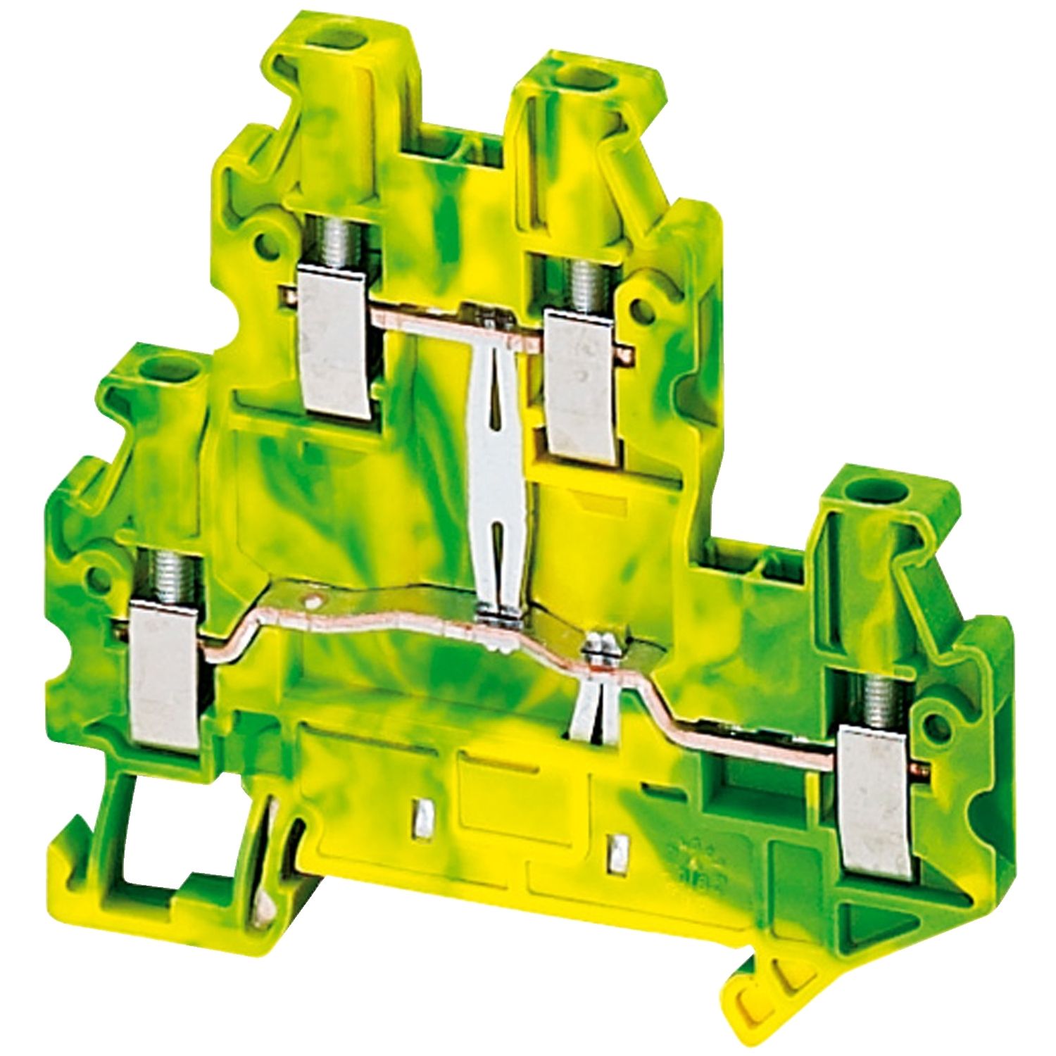 Picture of Screw Terminal, Linergy, Double Level, Protective Earth, 4 Points, 2,5mm², GRE