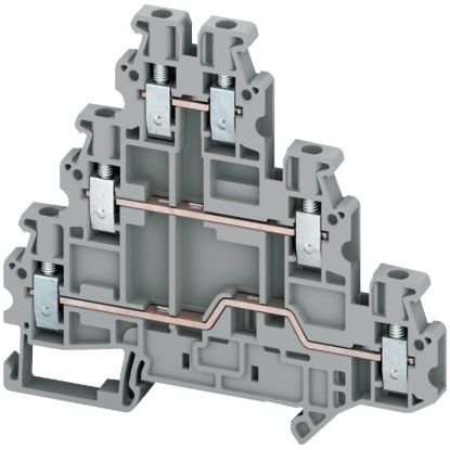 Picture of Screw Terminal, Linergy, 3 Levels, 6 Points, 2,5mm², Grey