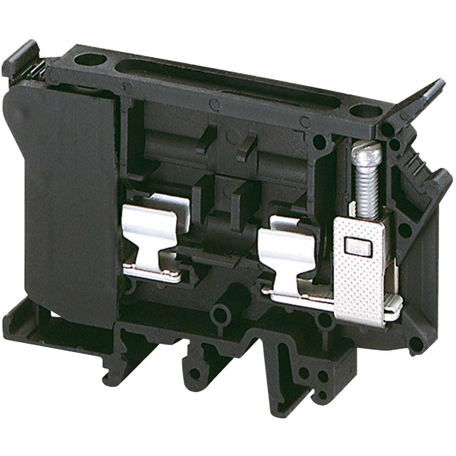 Picture of Screw Terminal, Linergy, Fused, for 6,3X32mm Cartridge Fuse, 2 PTS, 6mm², BLAC