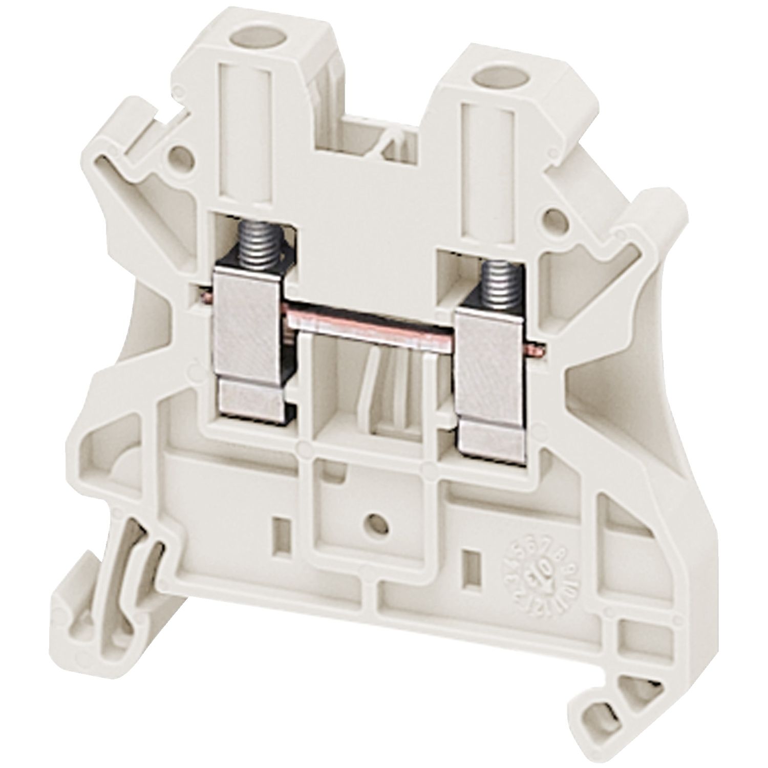 Picture of Terminal block, Linergy TR, white, 4mm2, passthrough, 2 points, set of 10