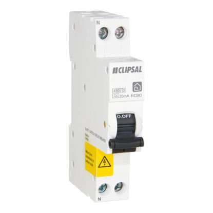 Picture of RCBO SLIM, Clipsal Resi MAX, 1PN 25A C curve 30mA Type A 4500A