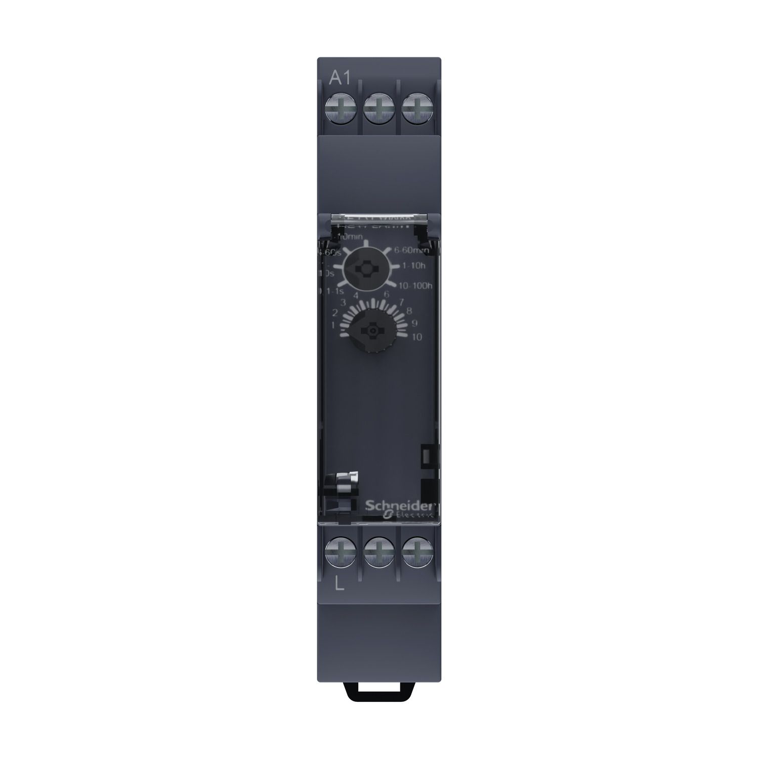 Picture of Modular timing relay, Harmony Timer Relays, 0.7A, 1CO, 0,1s..100h, on delay, solid state output, 24..240V AC DC