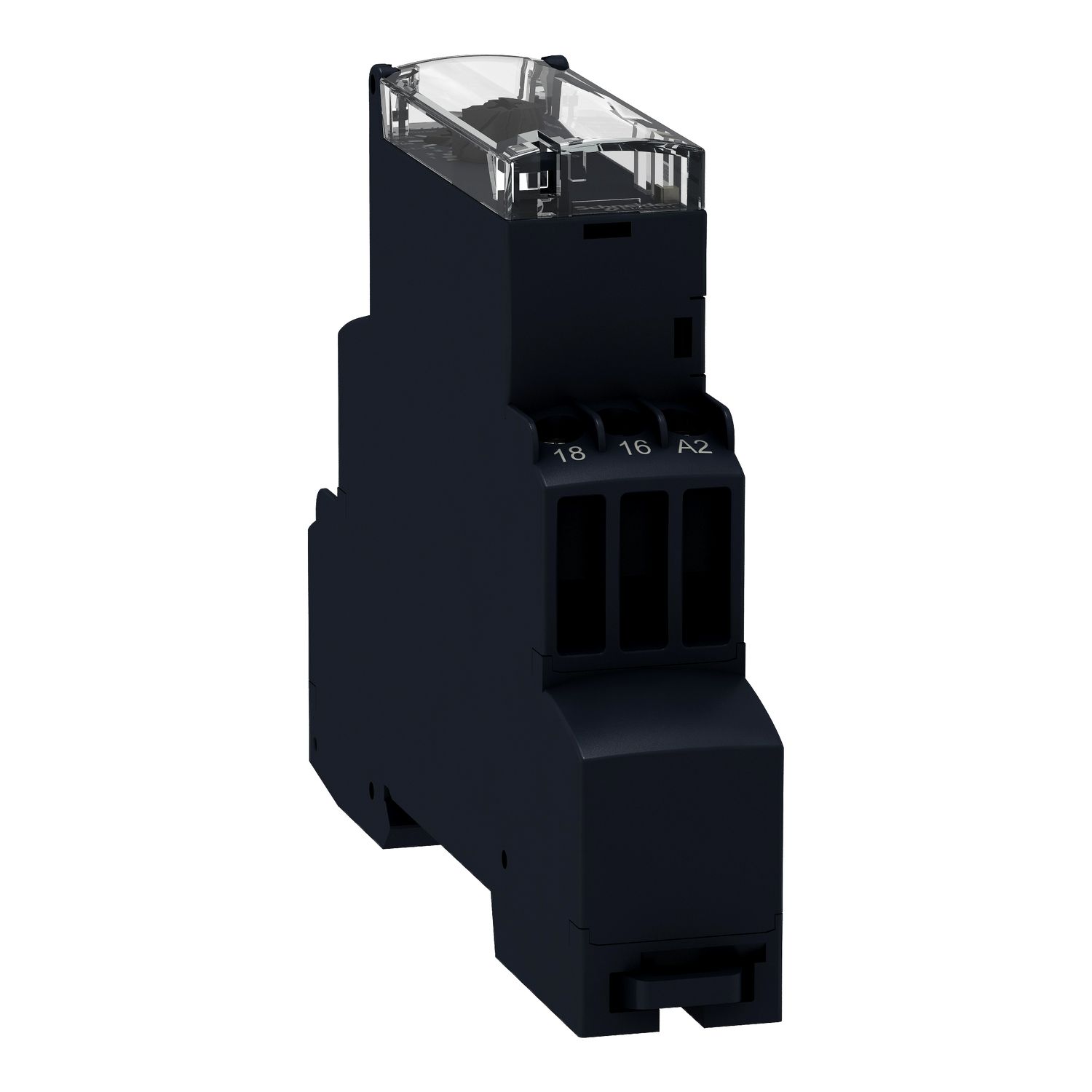 Picture of Modular timing relay, Harmony Timer Relays, 8A, 1CO, 1s..100h, single interval relay, 24V DC 24...240V AC DC