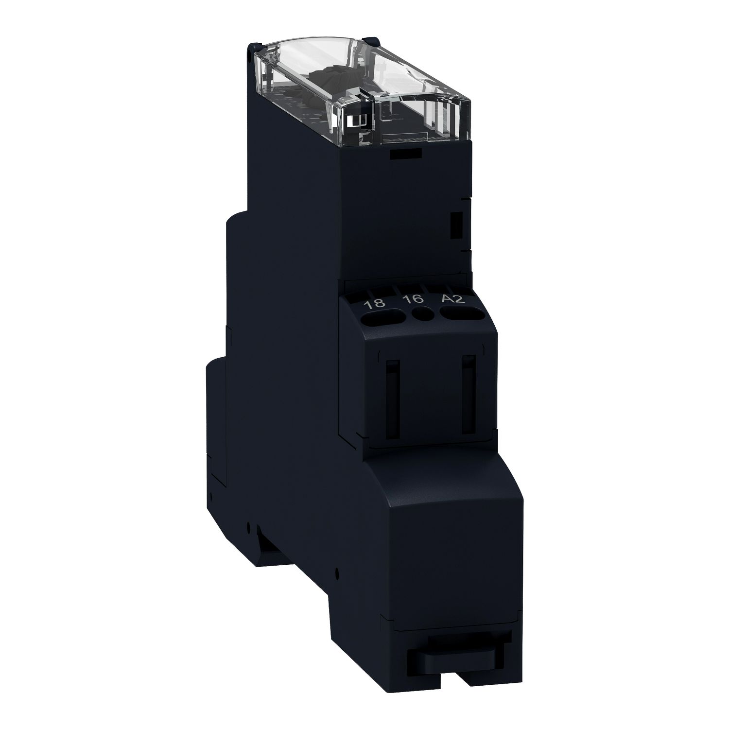 Picture of Modular timing relay, Harmony Timer Relays, 8A, 1CO, 1s..100h, multifunction, spring terminals, 12...240V AC DC