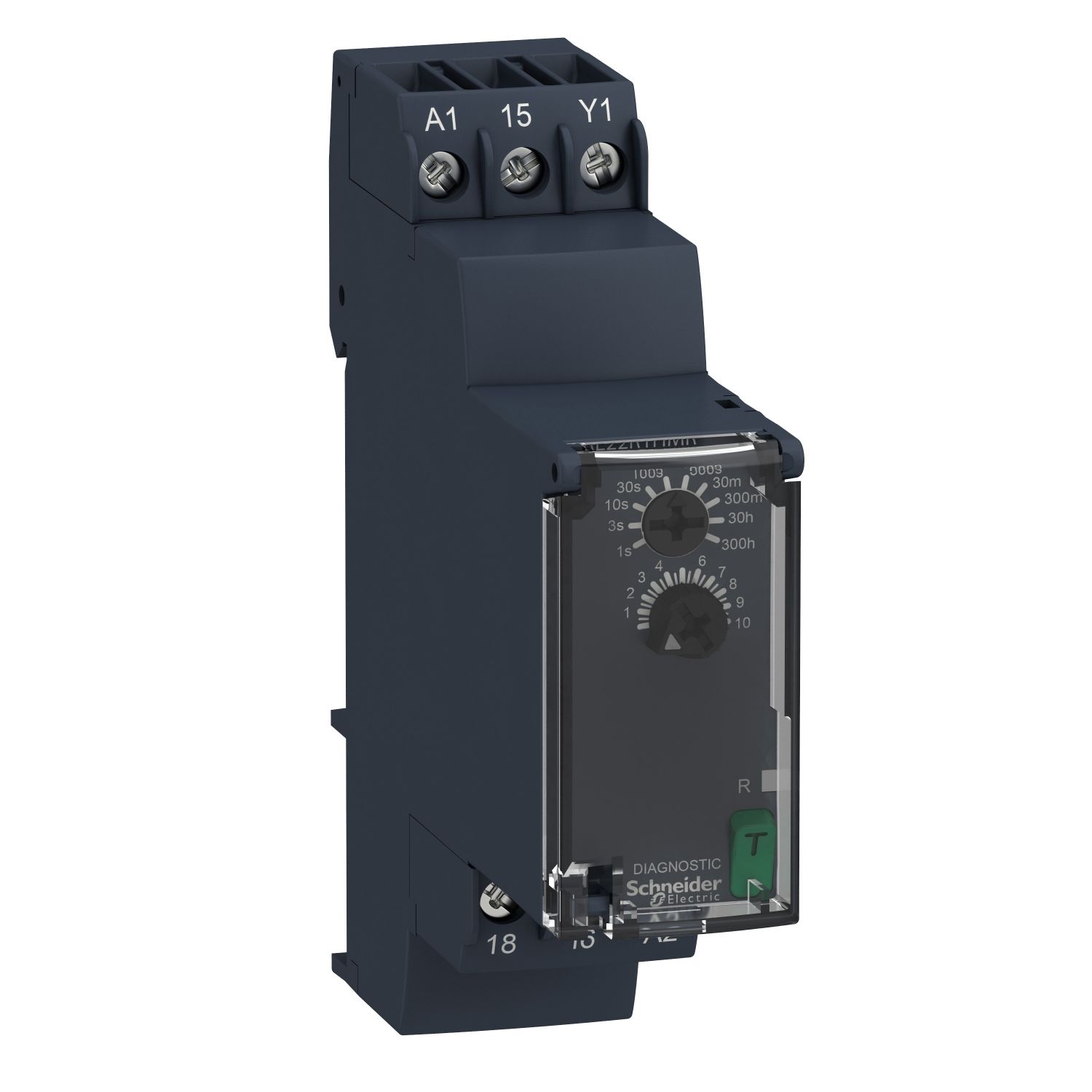 Picture of dual function relay, Harmony Timer Relays, 8A, 1CO, 0.05sâ€¦300h, interval relay, 24...240V AC DC