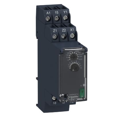 Picture of multifunction relay, Harmony Timer Relays, 8A, 1 CO, 0.05sâ€¦300h, on delay, 24...240V AC DC