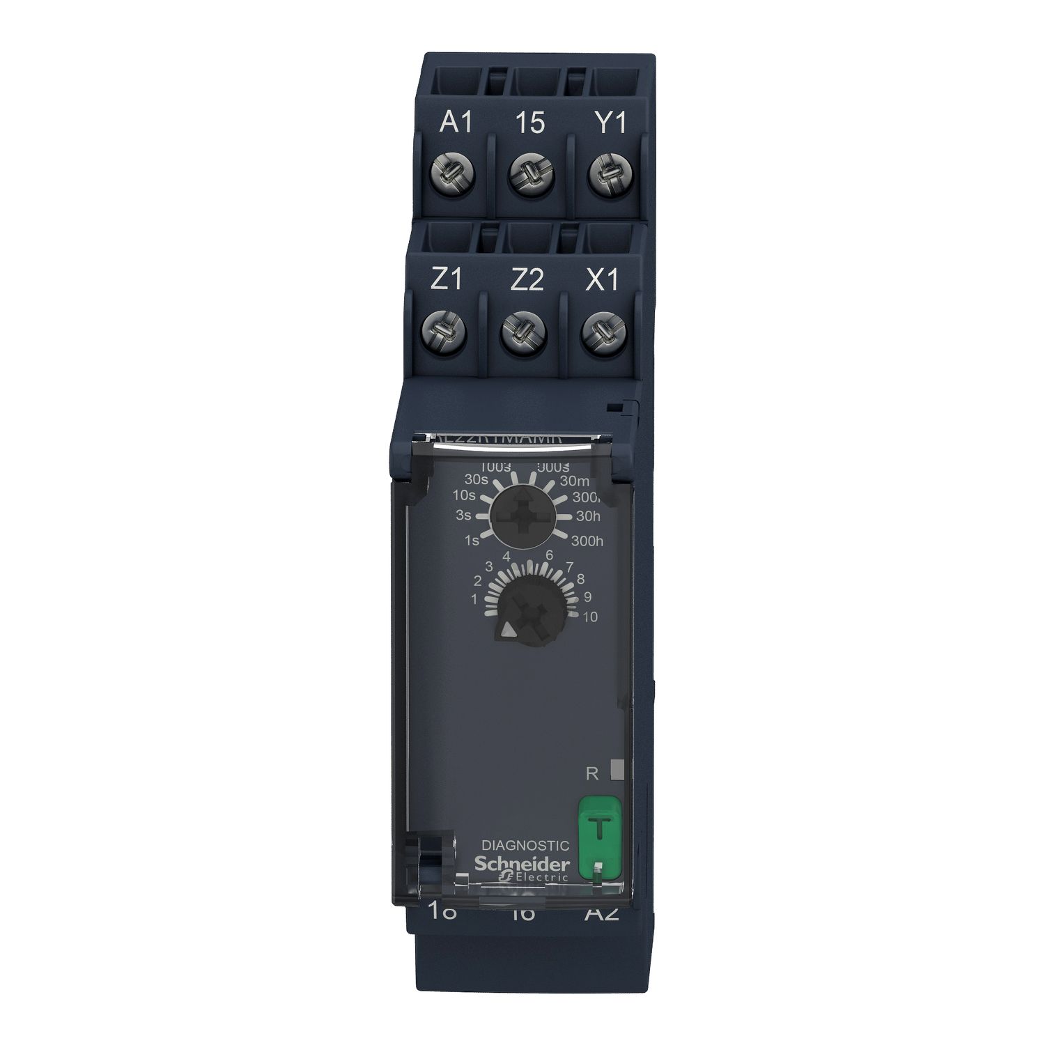 Picture of multifunction relay, Harmony Timer Relays, 8A, 1 CO, 0.05sâ€¦300h, on delay, 24...240V AC DC