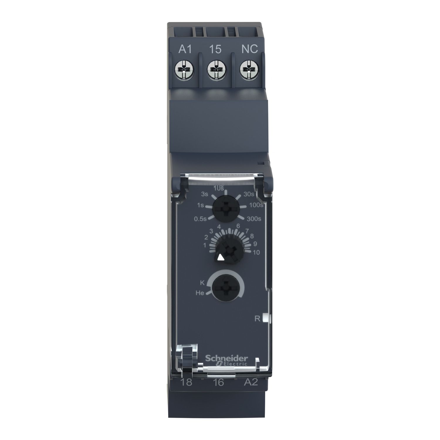 Picture of dual function relay, Harmony Timer Relays, 5A, 1 CO, 0.05sâ€¦300s, delay on and pulse on de energization, 24...240V AC DC