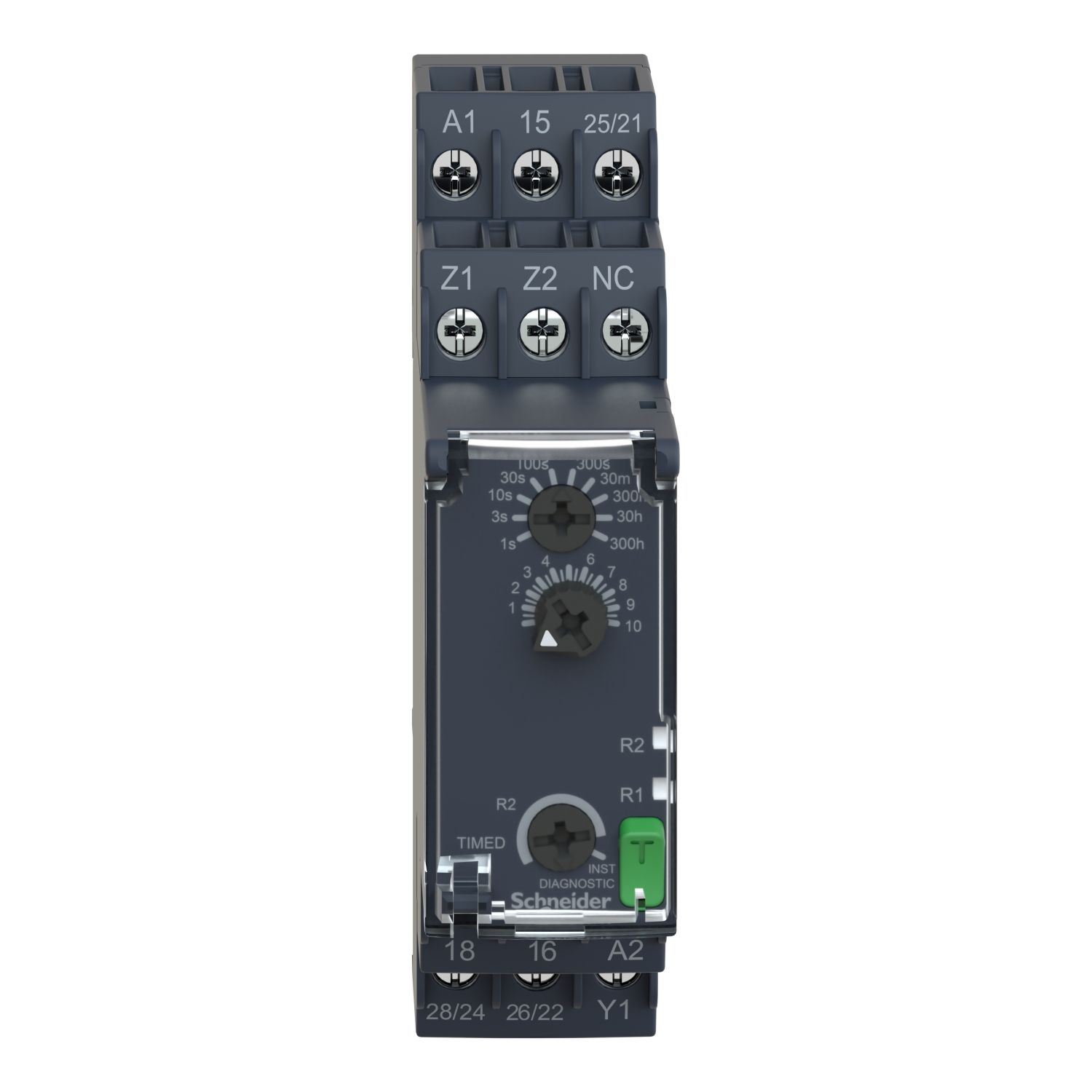 Picture of dual function relay, Harmony Timer Relays, 8A, 2CO, 0.05sâ€¦300h, interval relay, 24...240V AC DC
