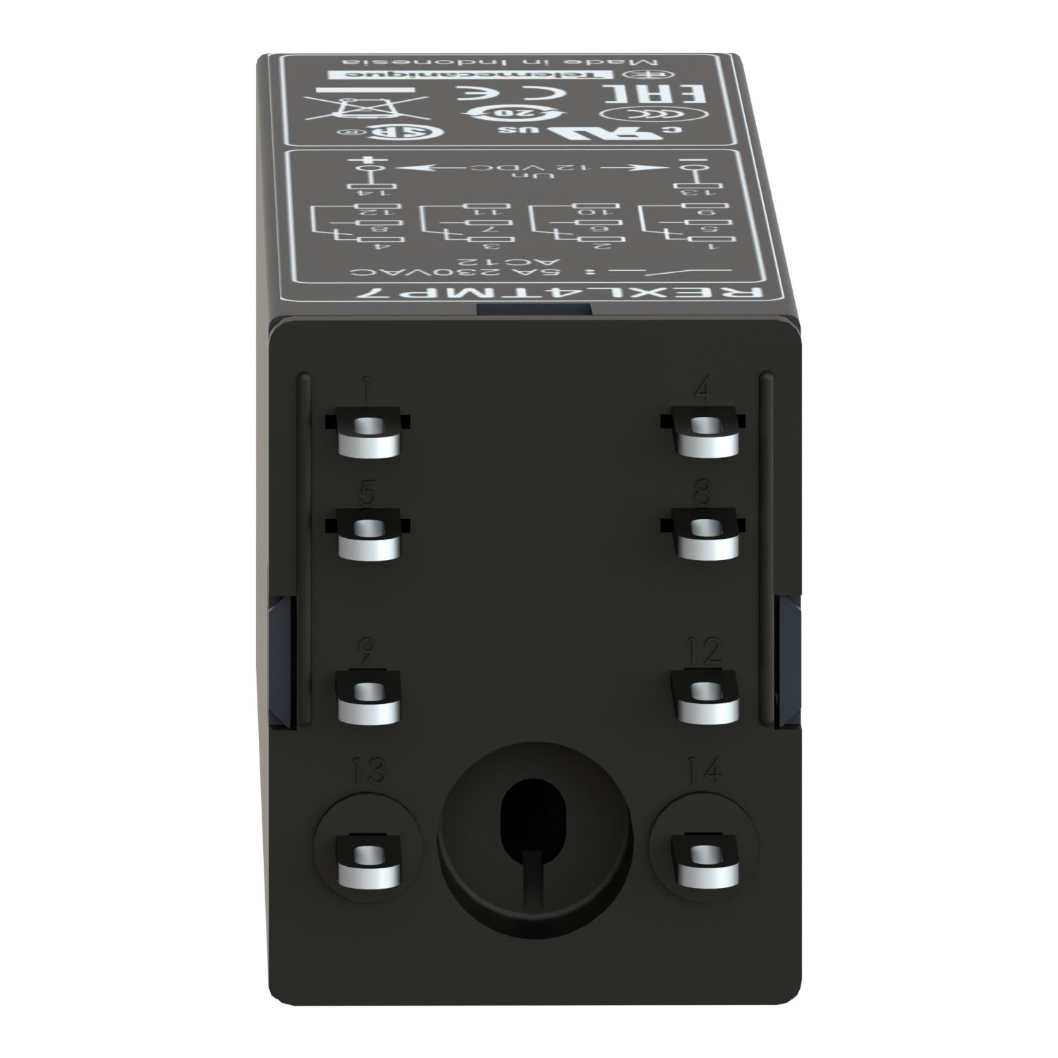 Picture of single function relay, Harmony Timer Relays, 5A, 4CO, 0.1s..100h, on delay, 230V AC