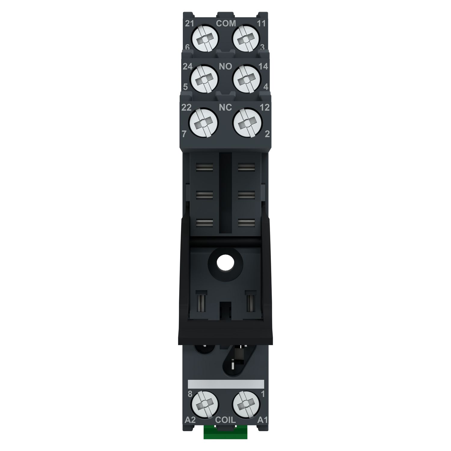 Picture of Socket with clamp, Harmony Electromechanical Relays, for RXG2 relays, 5A, screw connectors, separate contact