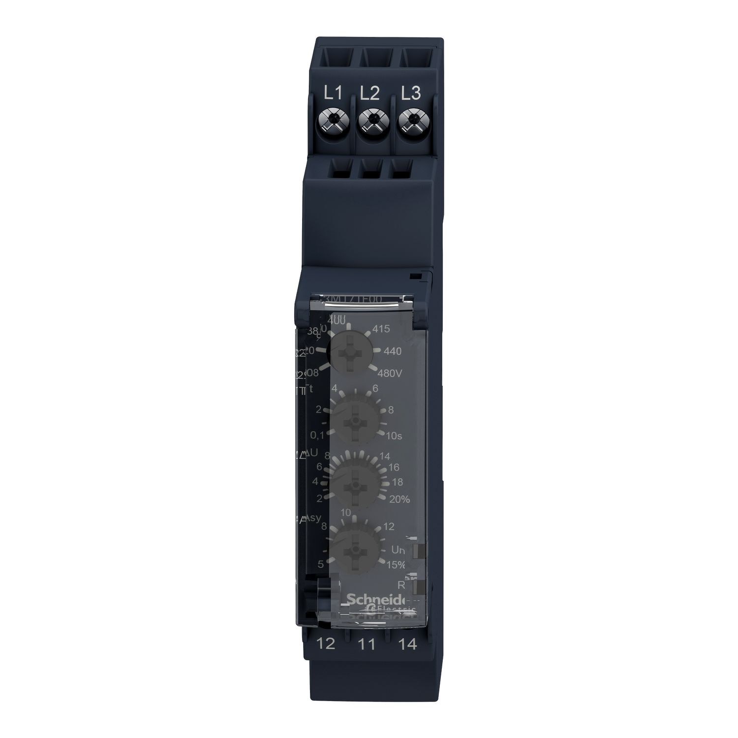 Picture of Modular multifunction 3 phase supply Control Relay, Harmony Control Relays, 5A, 1CO, 183…528V AC