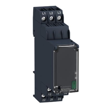 Picture of Harmony, Modular 3-phase supply control relay, 8A, 2 CO, 183…528VAC