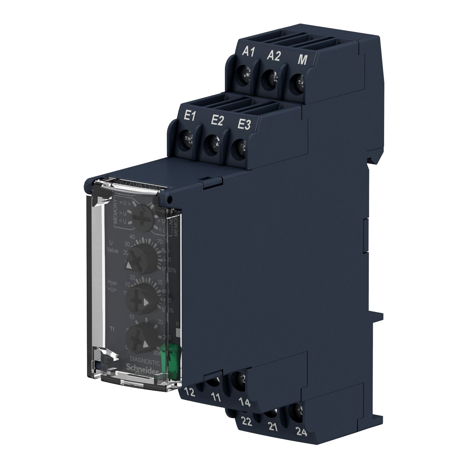 Picture of voltage control relay, Harmony Control Relays, 8A, 2CO, 15â€¦500V AC, 380â€¦415V AC