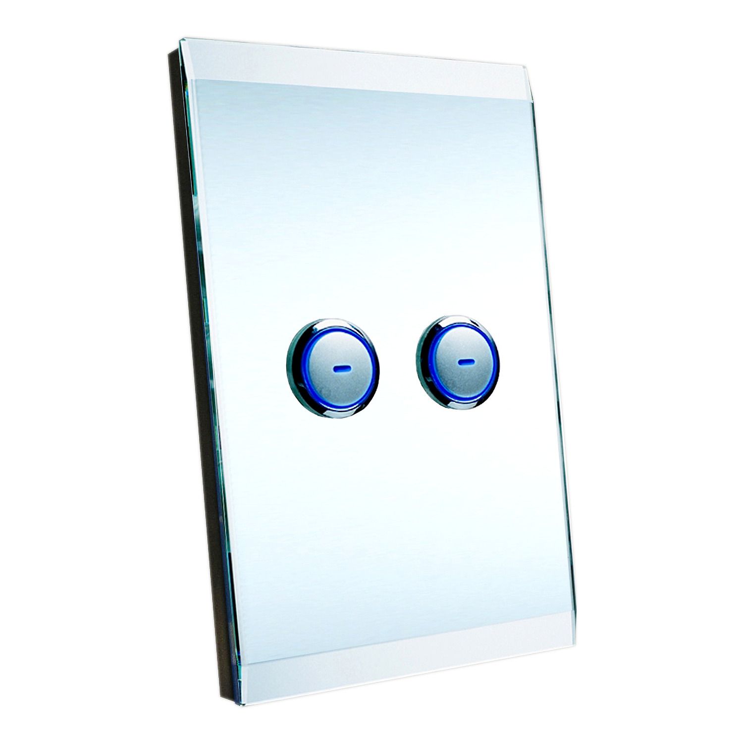 Picture of SpaceLogic Wall Plate, C-Bus, Saturn, A-Series, Key Input unit, 2 keys