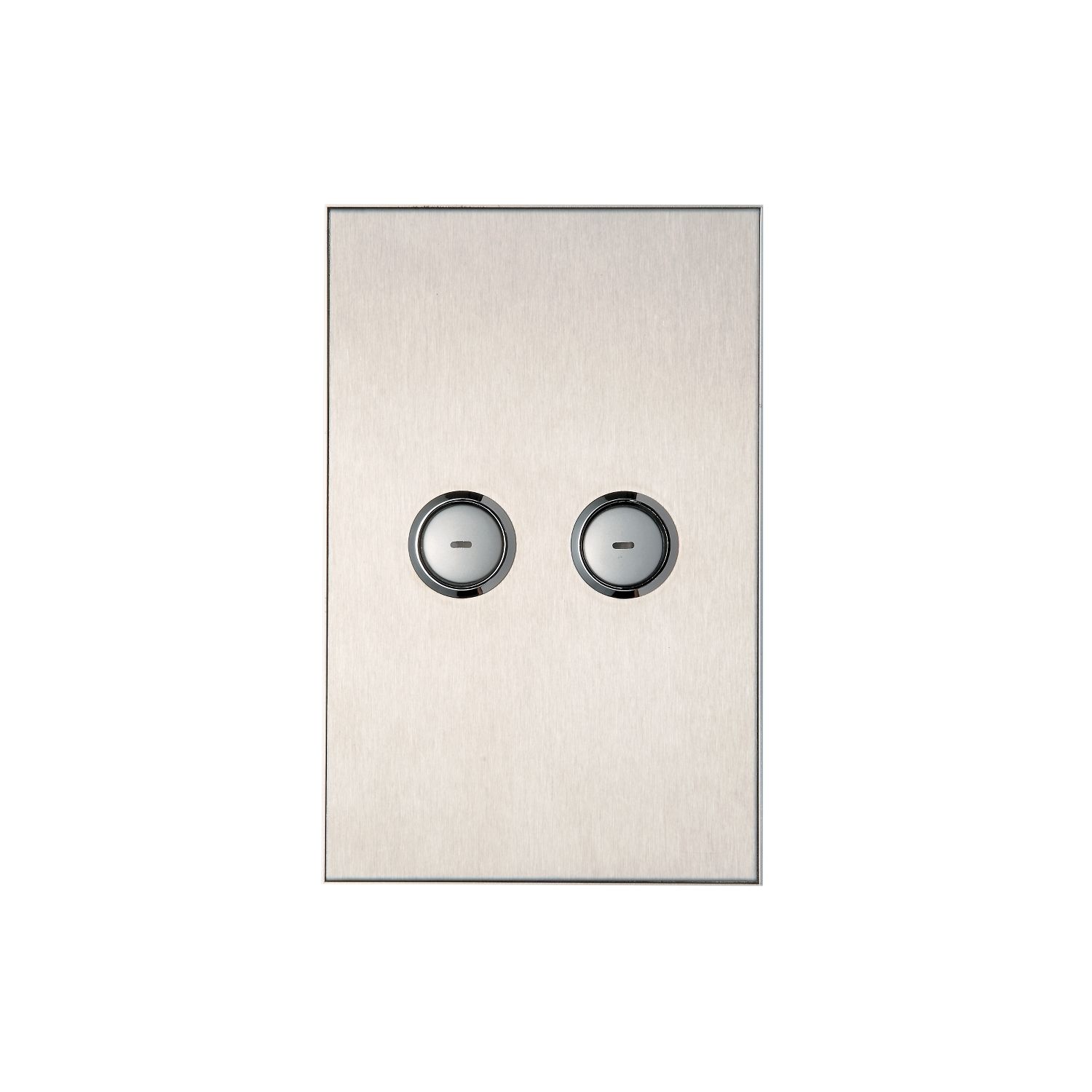 Picture of SpaceLogic Wall Plate, C-Bus, Saturn, A-Series, Key Input unit, 2 keys