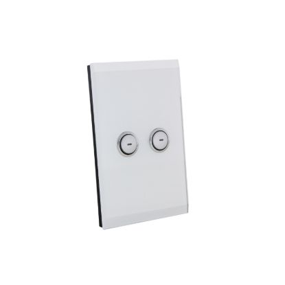 Picture of SpaceLogic Wall Plate, C-Bus, Saturn, A-Series, Key Input unit, 2 keys