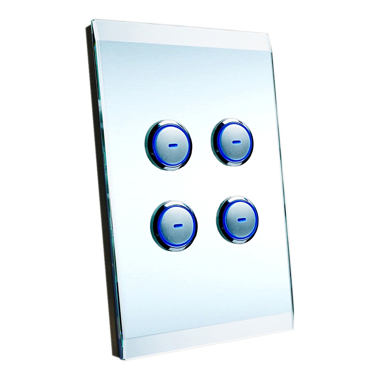 Picture of SpaceLogic Wall Plate, C-Bus, Saturn, A-Series, Key Input unit, 4 keys