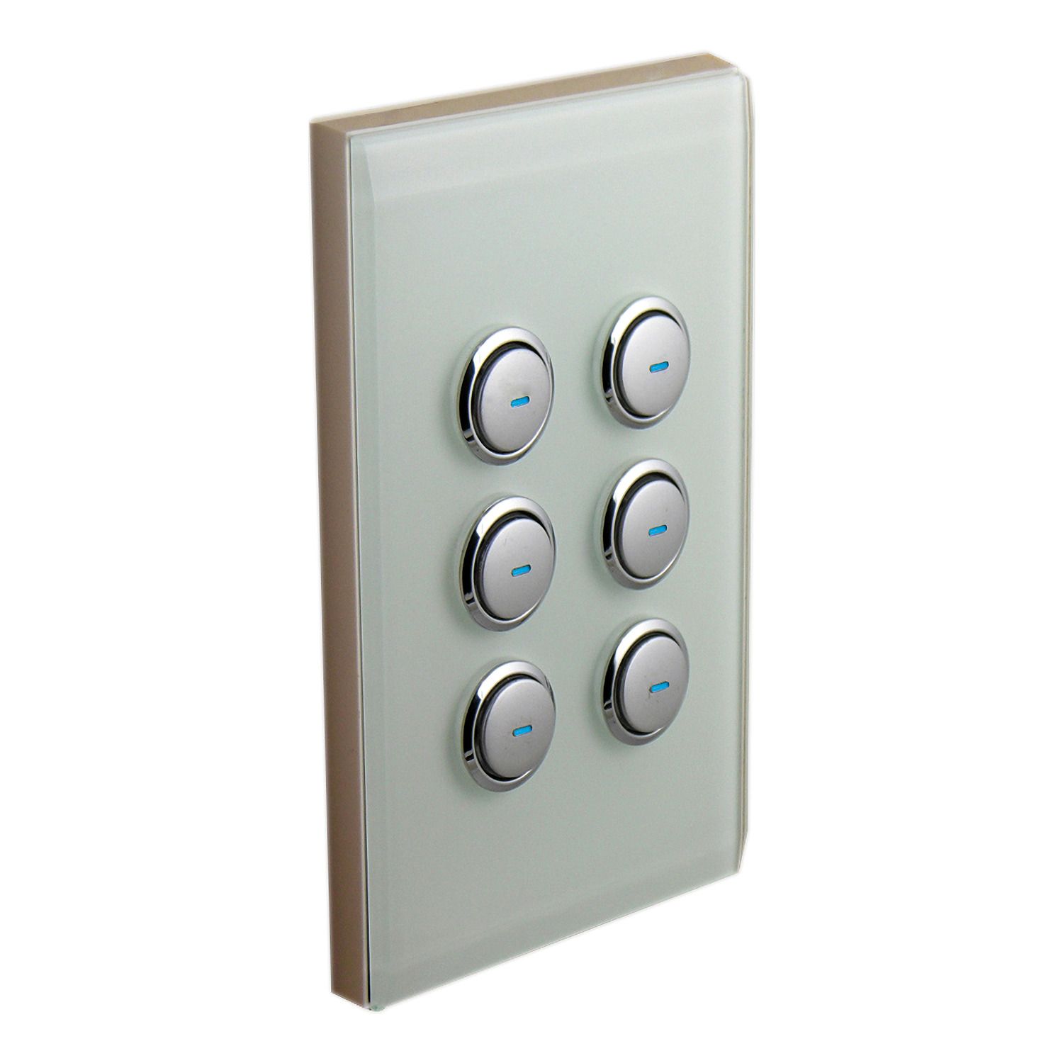 Picture of SpaceLogic Wall Plate, C-Bus, Saturn, A-Series, Key Input unit, 6 keys