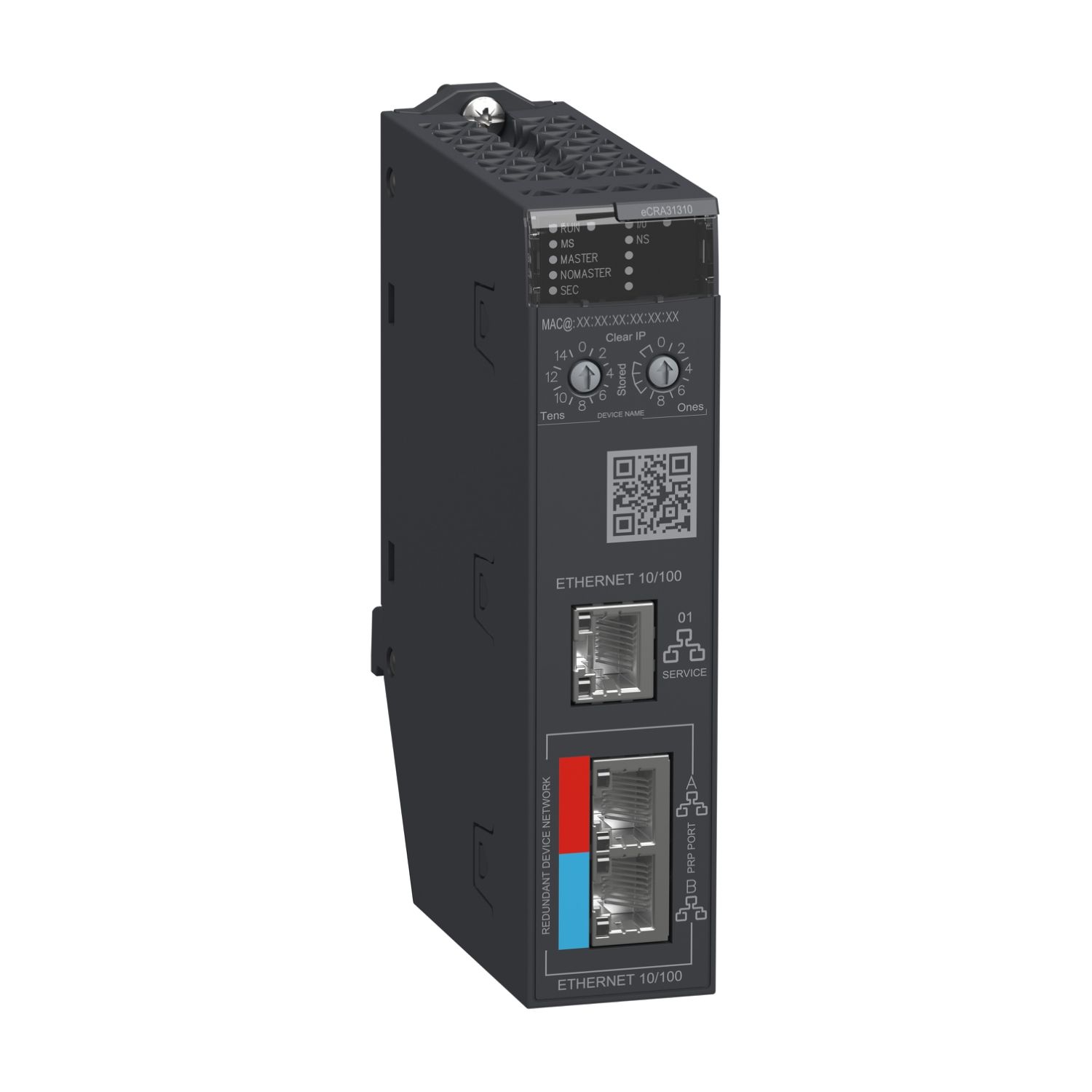 Picture of Modicon X80 RIO Harsh Environment Drop redundant communication adapter PRP