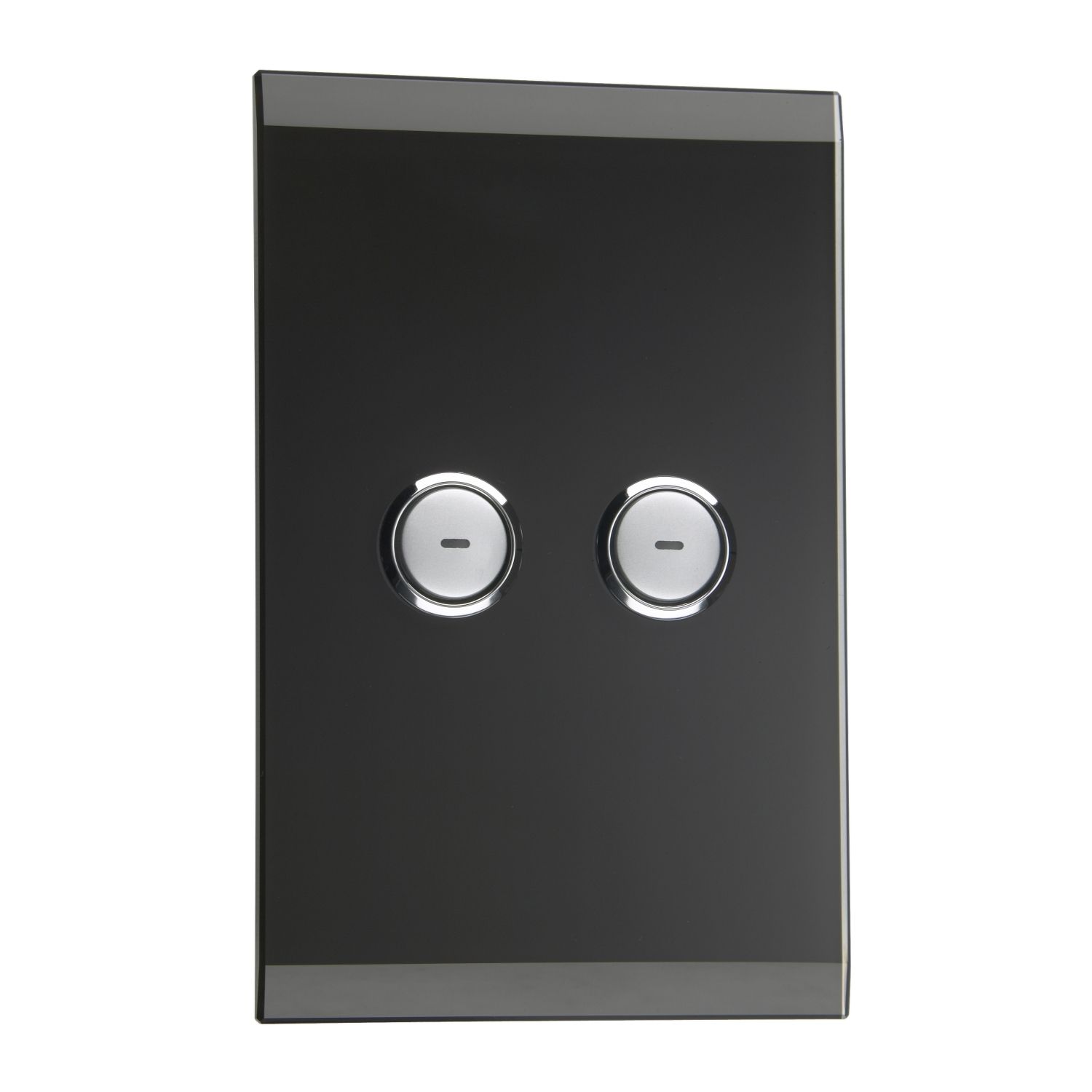 Picture of SpaceLogic Wall Plate, C-Bus, Saturn, E-Series, Key Input unit, 2 keys